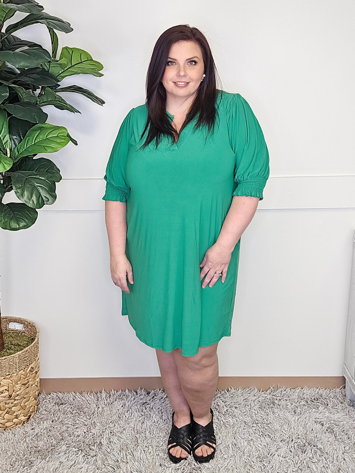 Dear Scarlett Smocked Sleeve Lizzy Dress