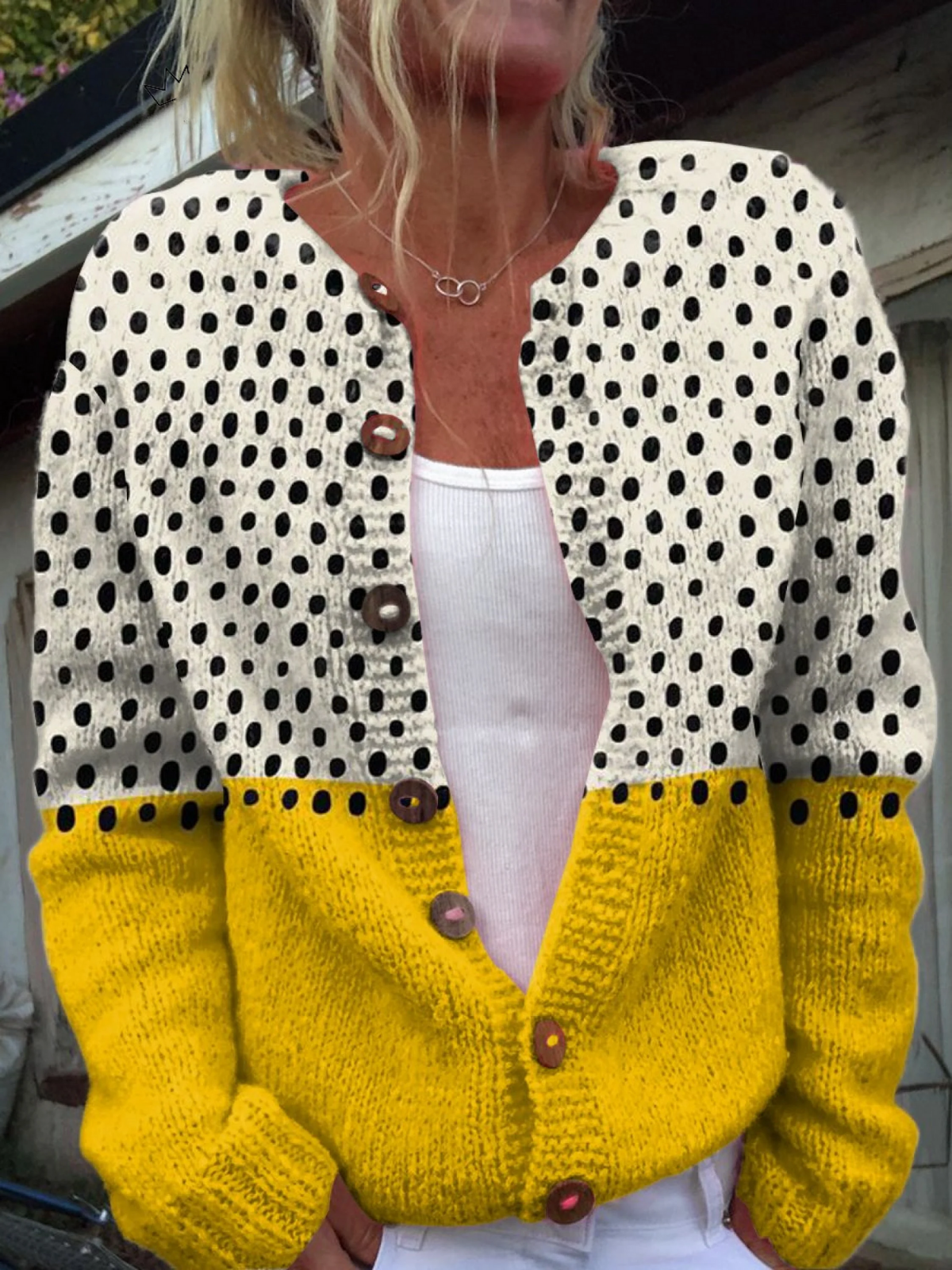 Junella | Cardigan in maglia vintage