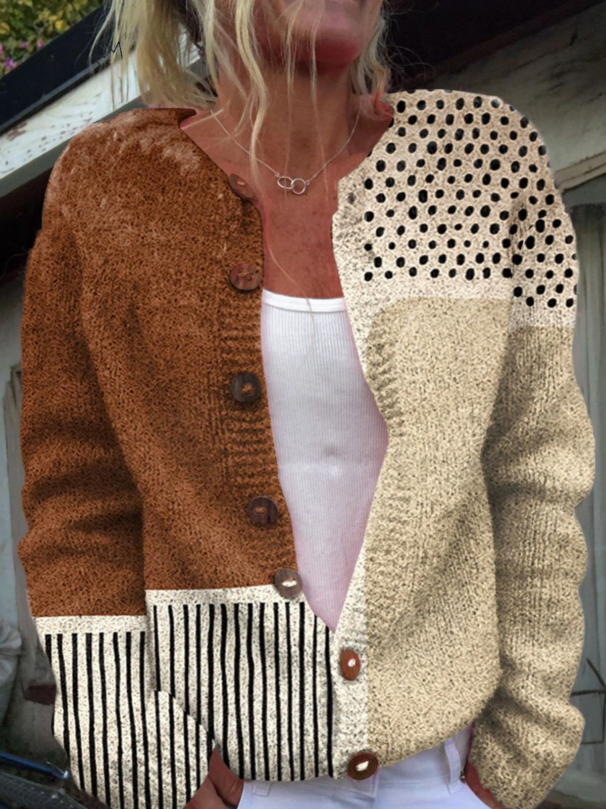 Eloise | Cardigan in maglia vintage
