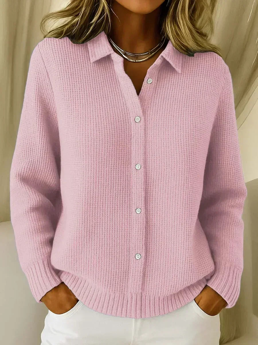 Katrina | Cardigan in maglia testurizzata con bottoni