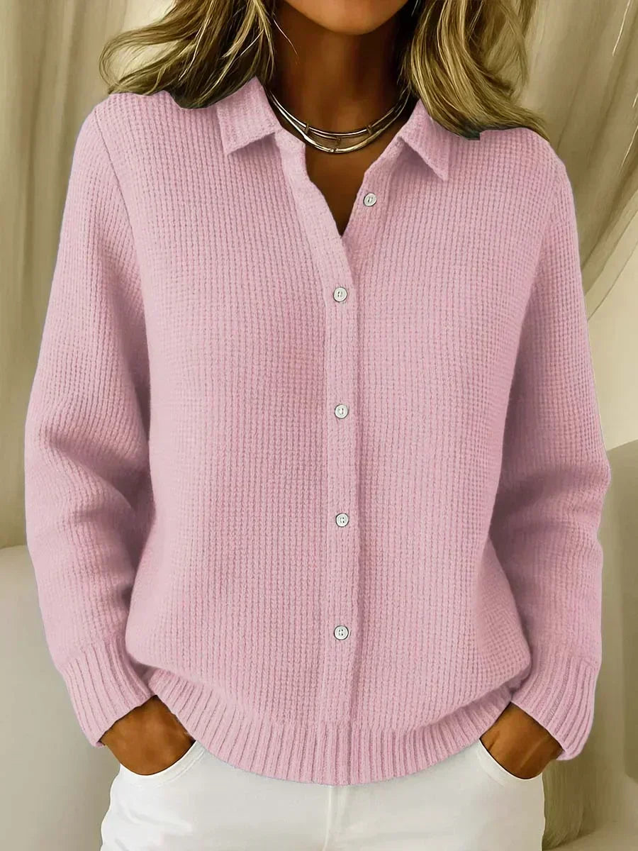 Cardigan in maglia testurizzata con bottoni