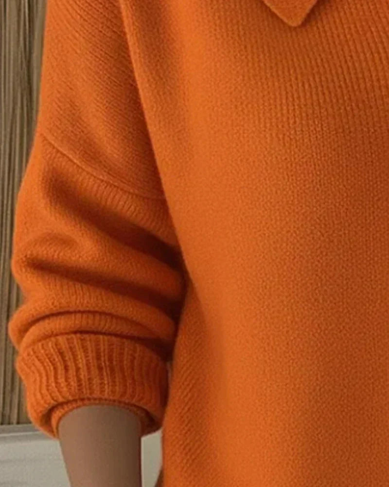 Cardigan con colletto e bottoni