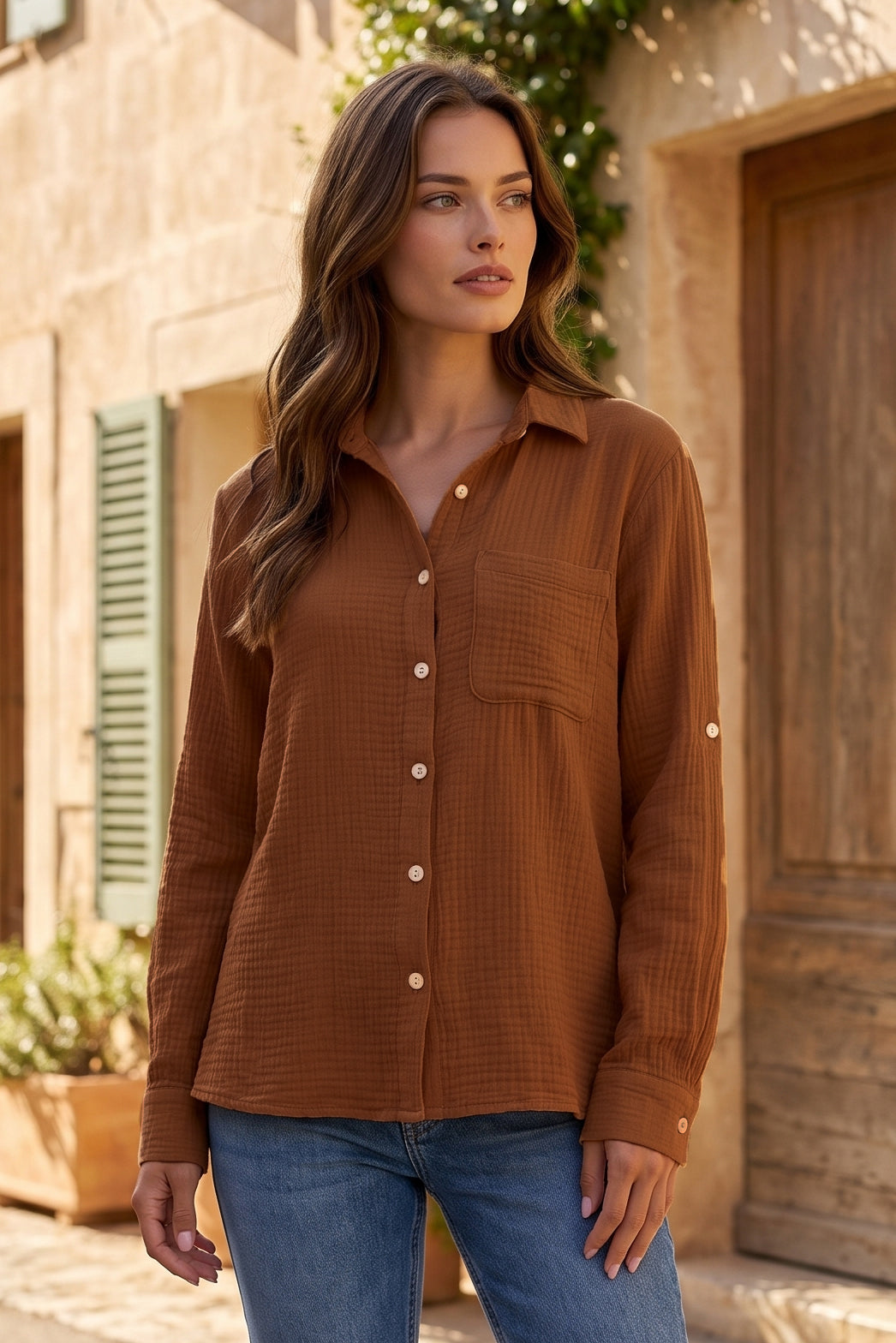 Dear Scarlett Cora Button Down