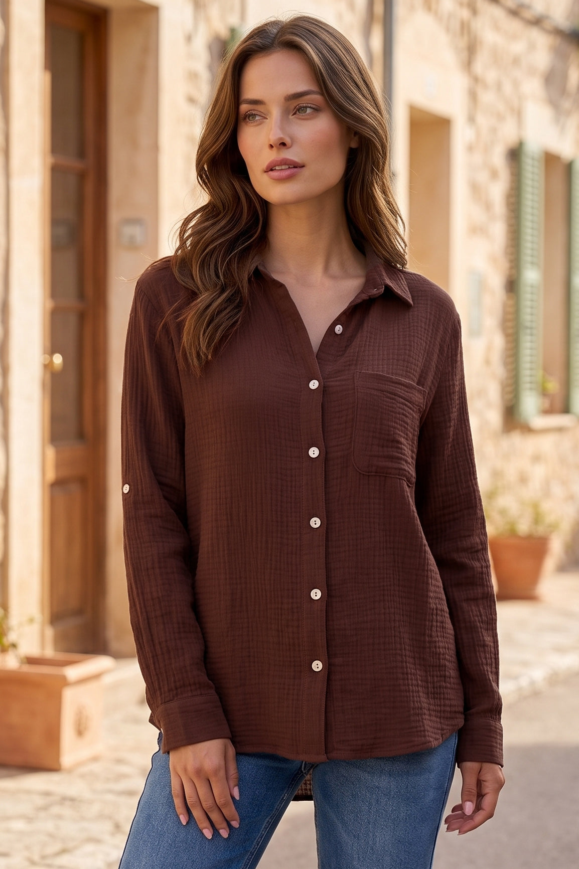 Dear Scarlett Cora Button Down