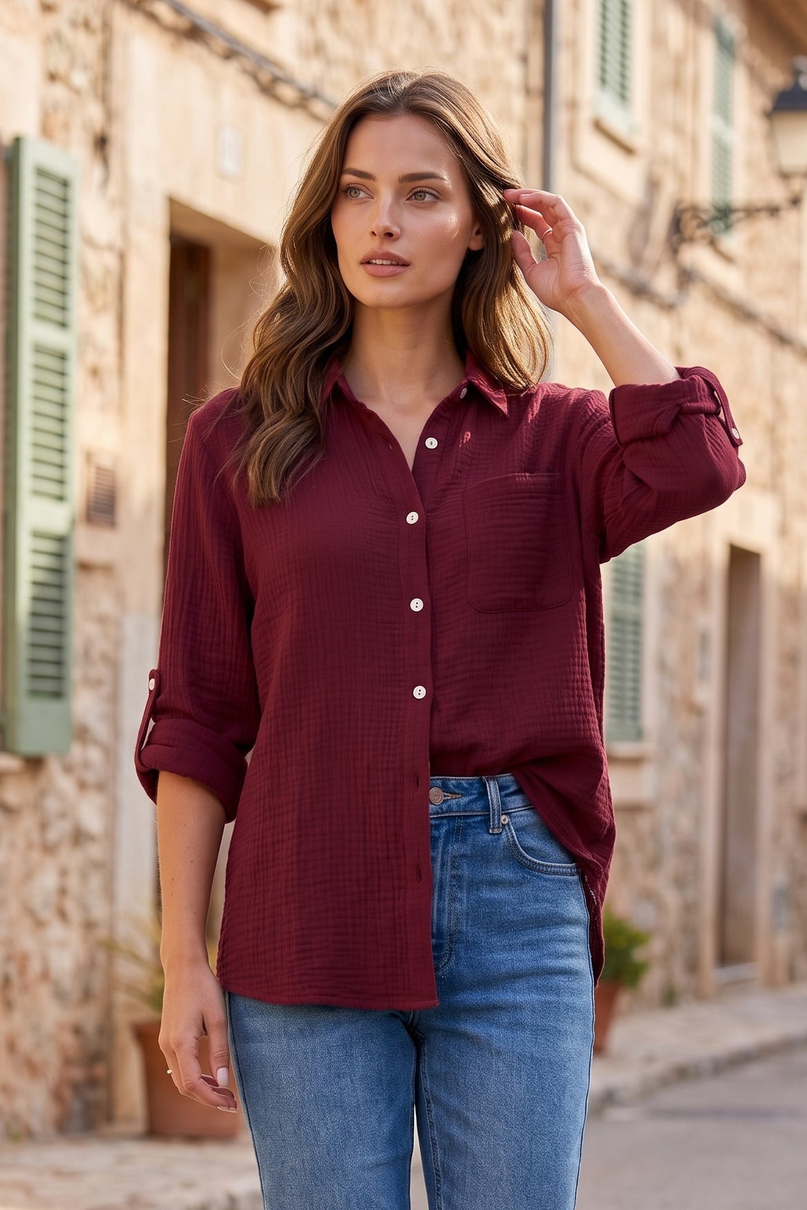 Dear Scarlett Cora Button Down