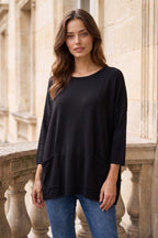Dear Scarlett Arden Slouchy Pocket Top