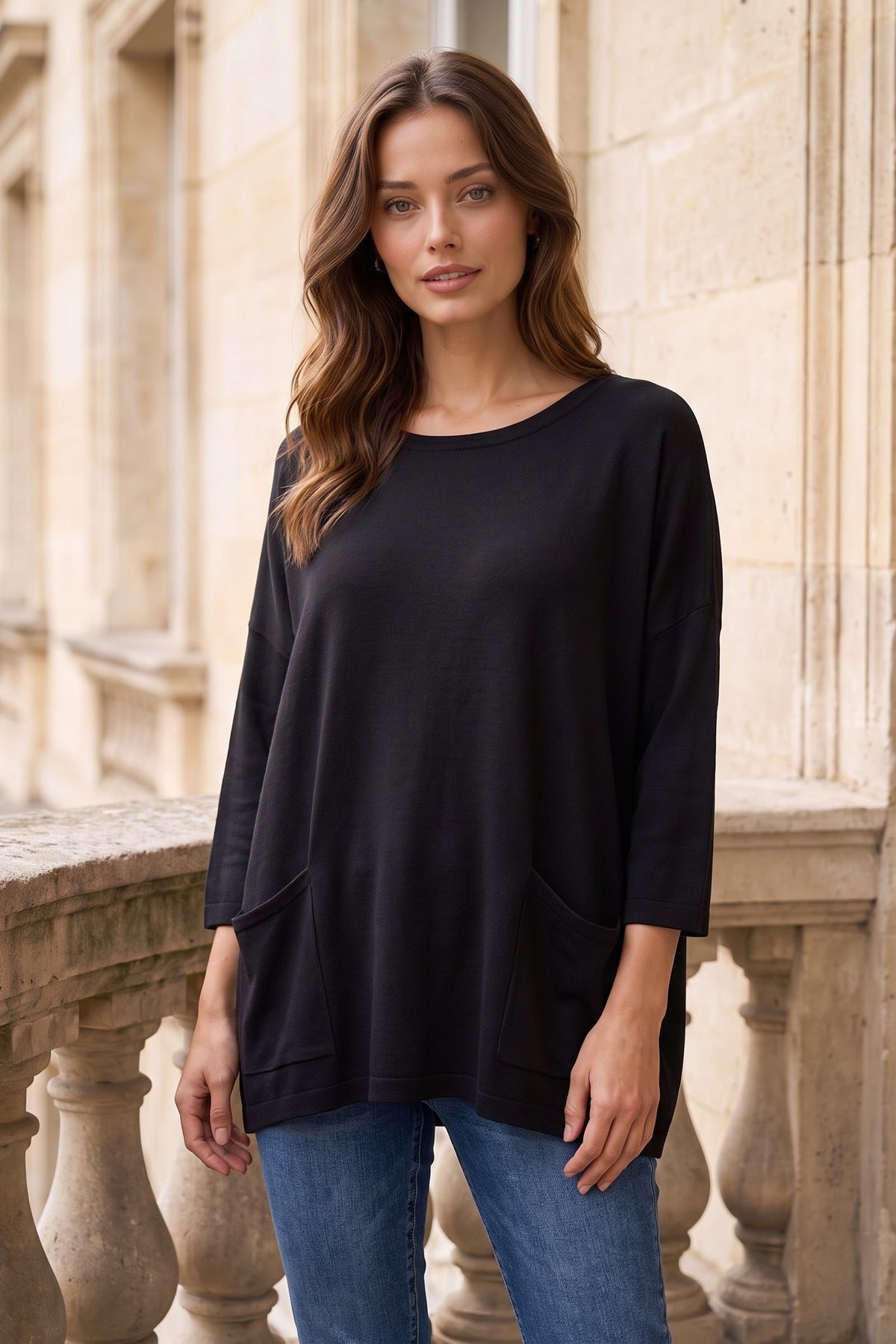 Dear Scarlett Arden Slouchy Pocket Top