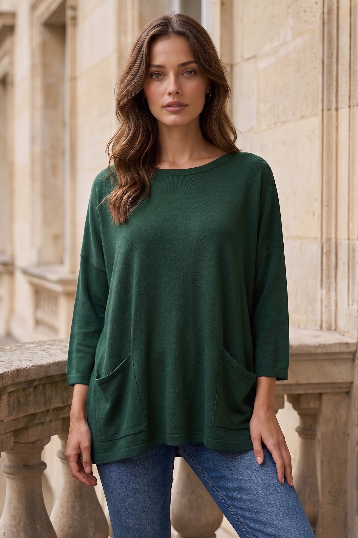 Dear Scarlett Arden Slouchy Pocket Top