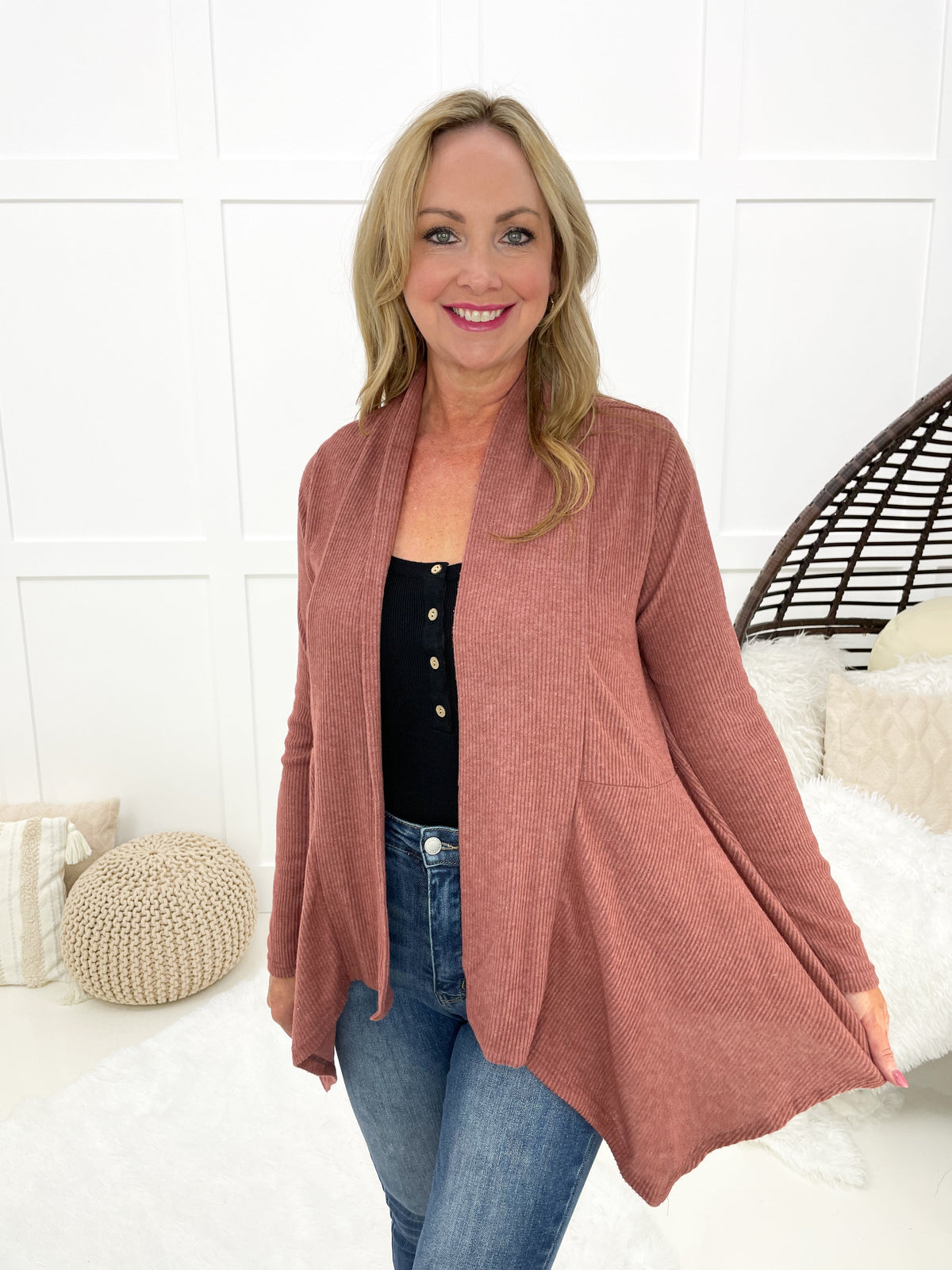Dear Scarlett Fall Times Solid Colored Cardigans