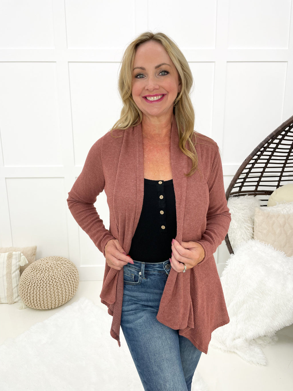 Dear Scarlett Fall Times Solid Colored Cardigans