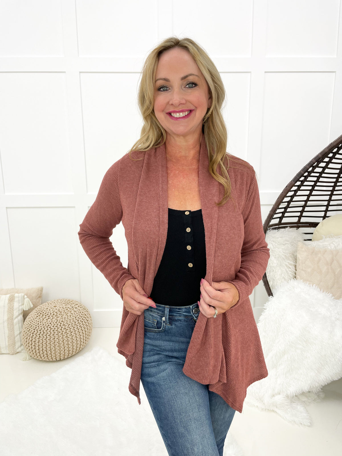 Dear Scarlett Fall Times Solid Colored Cardigans