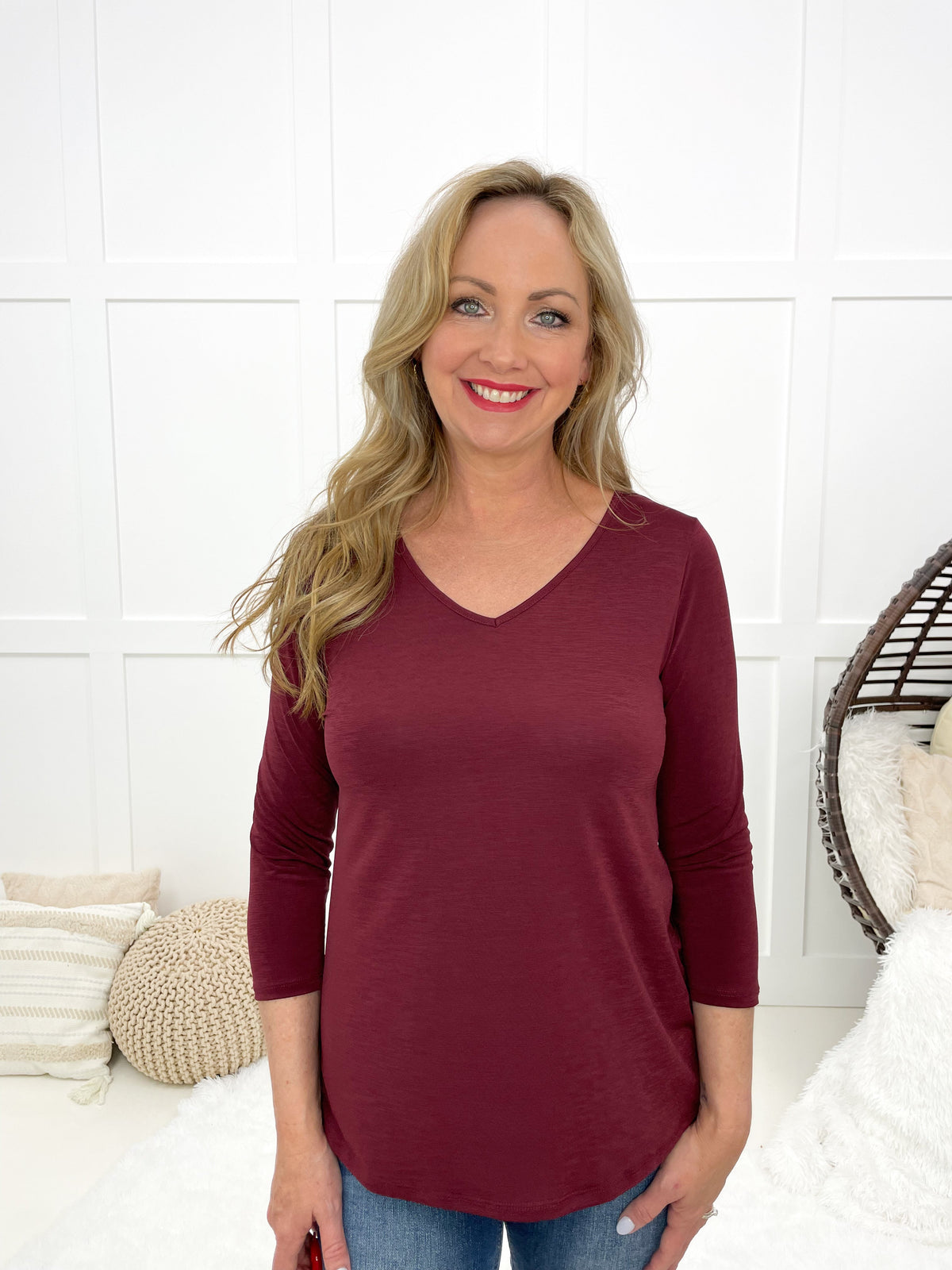Dear Scarlett Time Of My Life V Neck Top