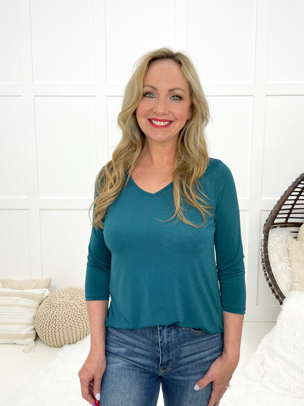 Dear Scarlett Time Of My Life V Neck Top