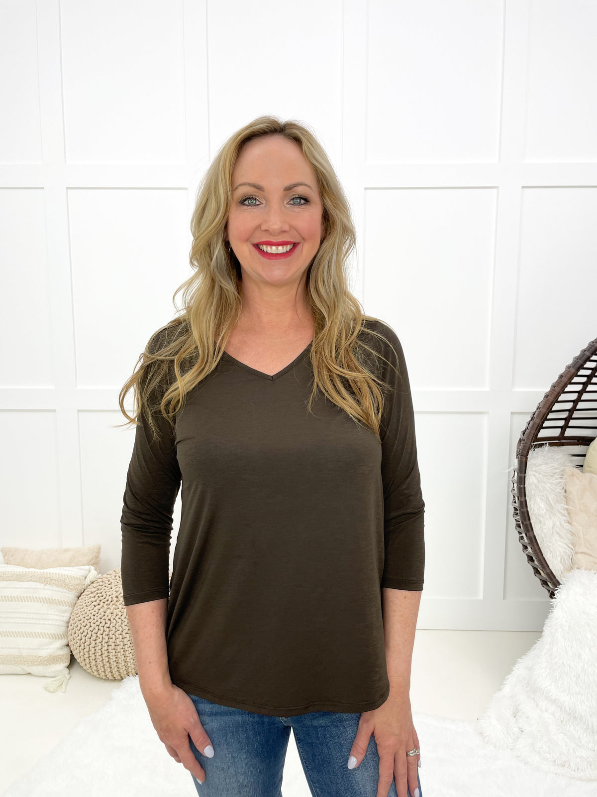 Dear Scarlett Time Of My Life V Neck Top