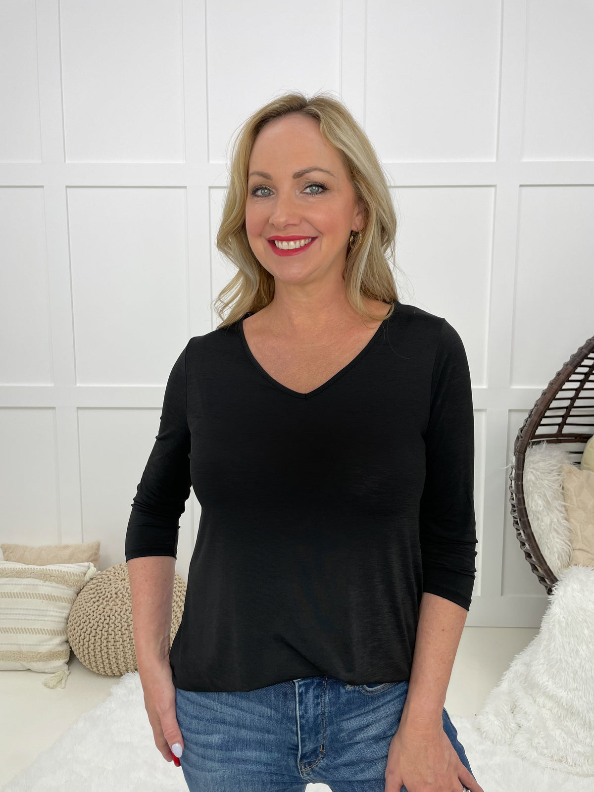 Dear Scarlett Time Of My Life V Neck Top