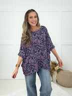 Dear Scarlett Navy Skyline Top