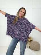 Dear Scarlett Navy Skyline Top