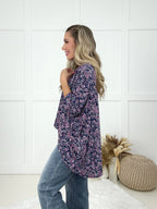 Dear Scarlett Navy Skyline Top