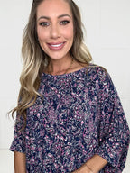Dear Scarlett Navy Skyline Top