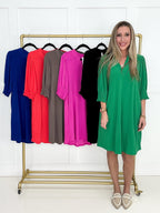 Dear Scarlett Smocked Sleeve Lizzy Dress