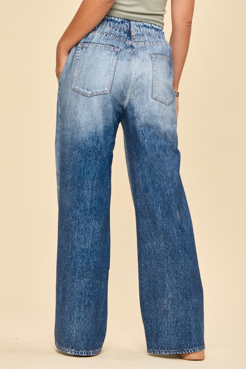 Dear Scarlett Classic Medium Wash Wide Leg Zenim