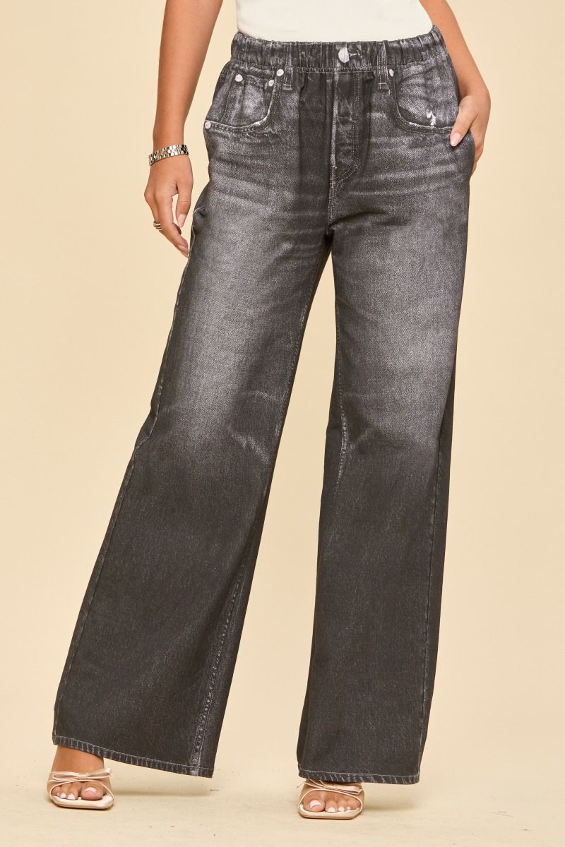 Dear Scarlett Charcoal Wide Leg Zenim
