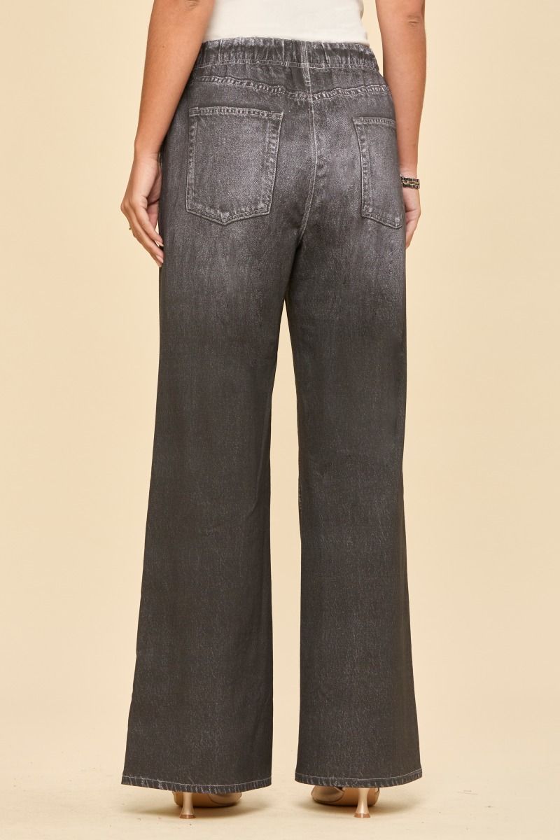 Dear Scarlett Charcoal Wide Leg Zenim