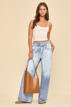 Dear Scarlett Light Wash Wide Leg Zenim