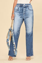 Dear Scarlett Classic Medium Wash Straight Leg Zenim