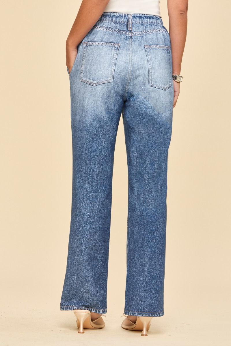 Dear Scarlett Classic Medium Wash Straight Leg Zenim