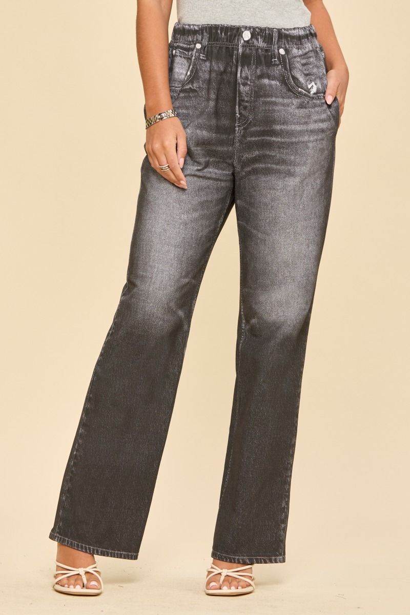 Dear Scarlett Charcoal Straight Leg Zenim