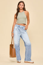 Dear Scarlett Light Wash Straight Leg Zenim