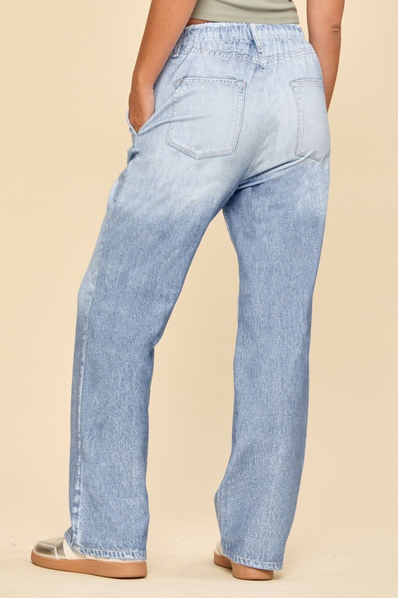 Dear Scarlett Light Wash Straight Leg Zenim