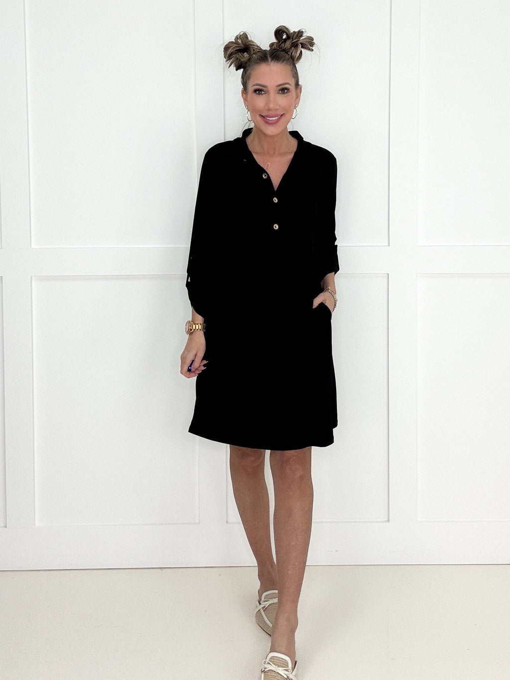 Dear Scarlett Inspire Me 3/4 Sleeve Dress