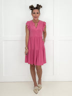 Dear Scarlett Tiered Flutter Sleeve Dress