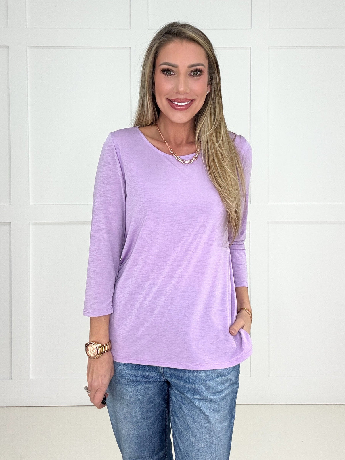 Dear Scarlett Basic Round Neck Top