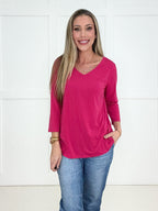 Dear Scarlett Basic V-Neck Top