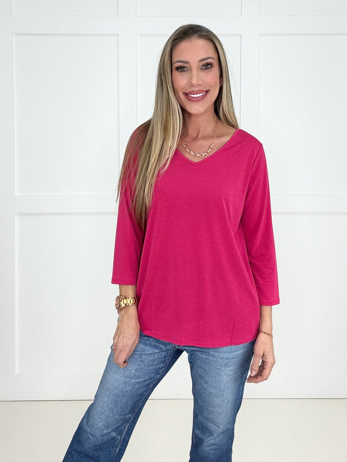 Dear Scarlett Basic V-Neck Top