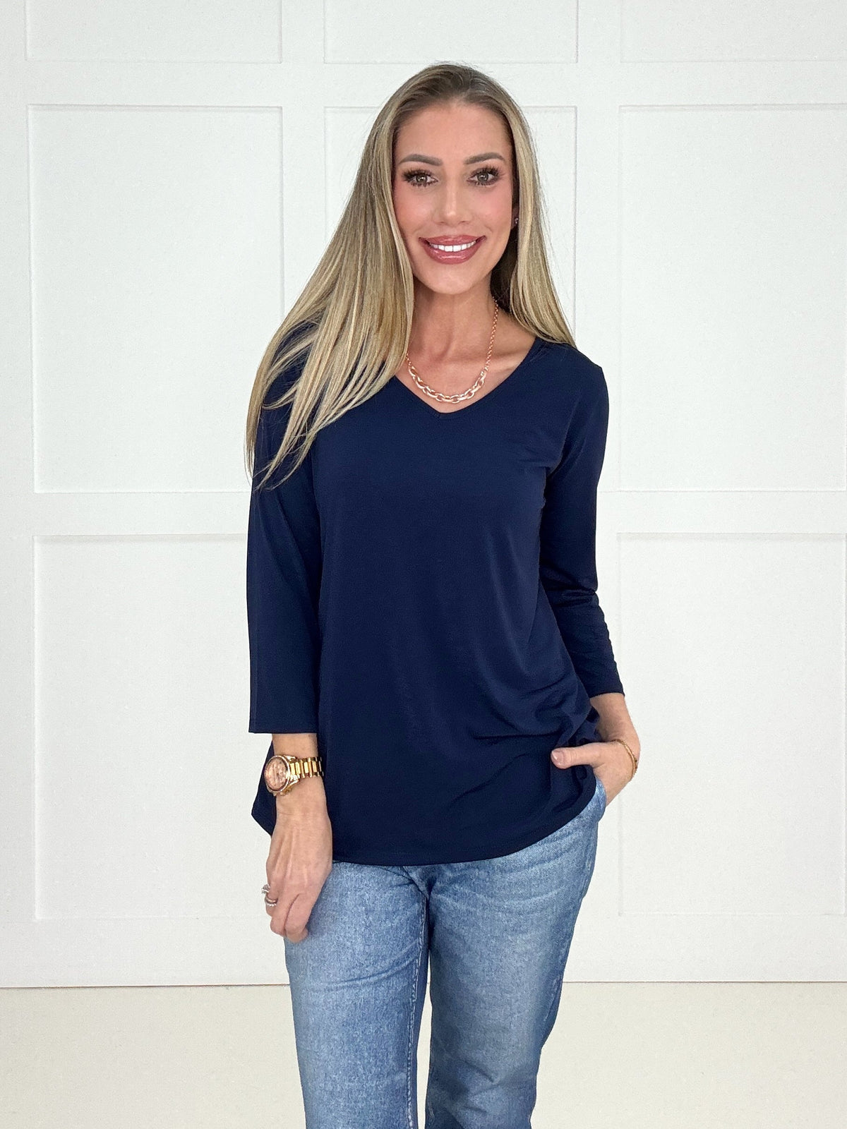 Dear Scarlett Basic V-Neck Top