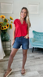 Dear Scarlett Flutter Sleeve Lizzy Top