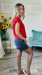 Dear Scarlett Flutter Sleeve Lizzy Top