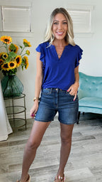 Dear Scarlett Flutter Sleeve Lizzy Top