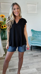 Dear Scarlett Flutter Sleeve Lizzy Top