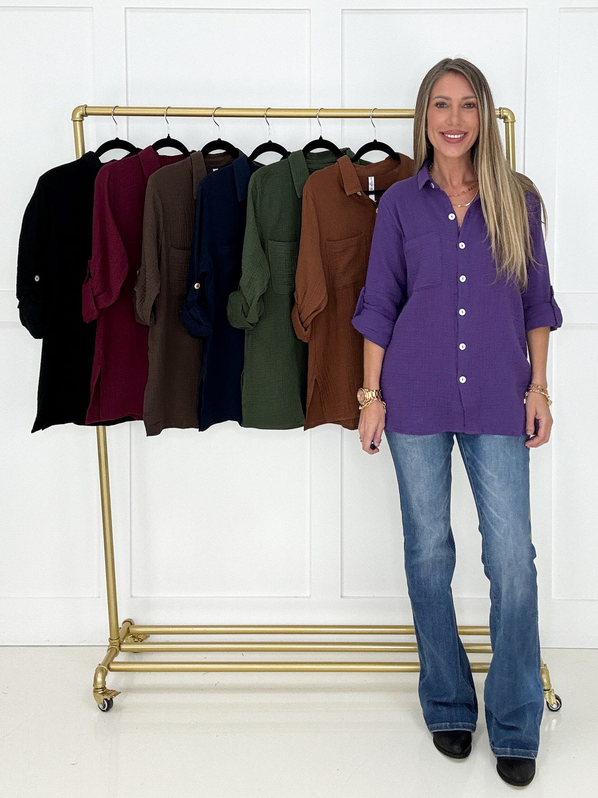 Dear Scarlett Cora Button Down