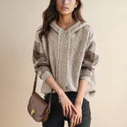 Emily | Maglione con cappuccio e lavorazione a trecce