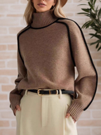 Donna | Maglione elegante a collo alto