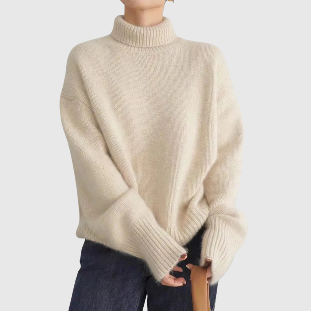 Amaya | Maglione a collo alto in cashmere di lusso