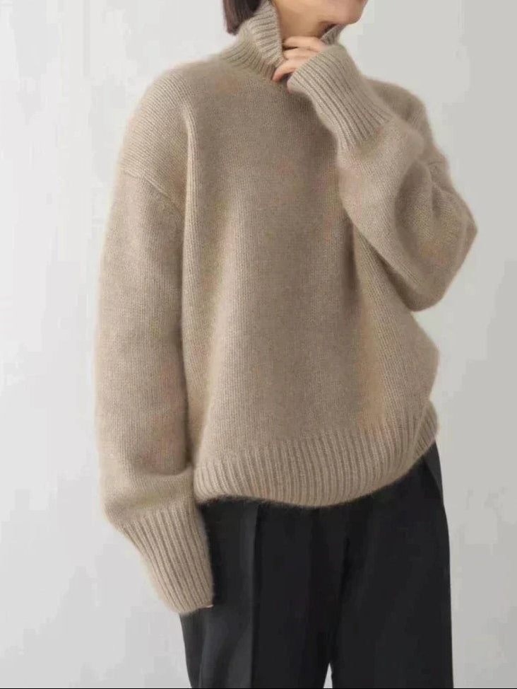 Amaya | Maglione a collo alto in cashmere di lusso