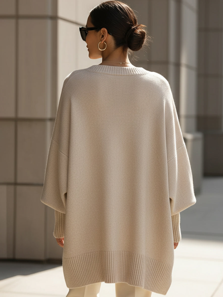 Jeanne | Maglione oversize da donna dalla linea fluida