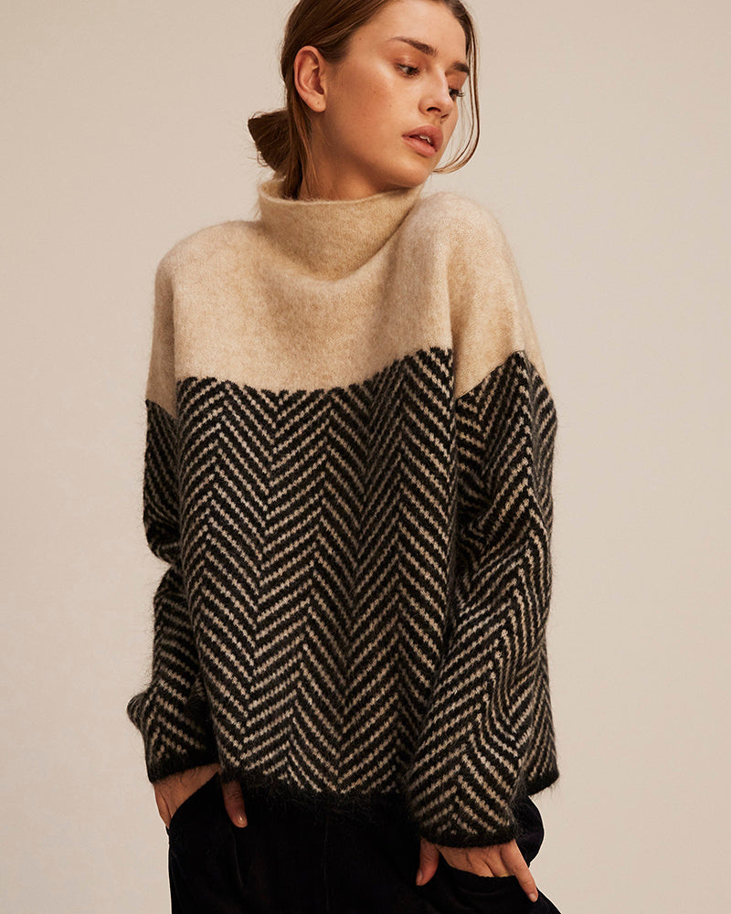 Norah | Maglione in cotone a collo alto